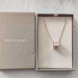 Bulgari 18-karat gold spring necklace